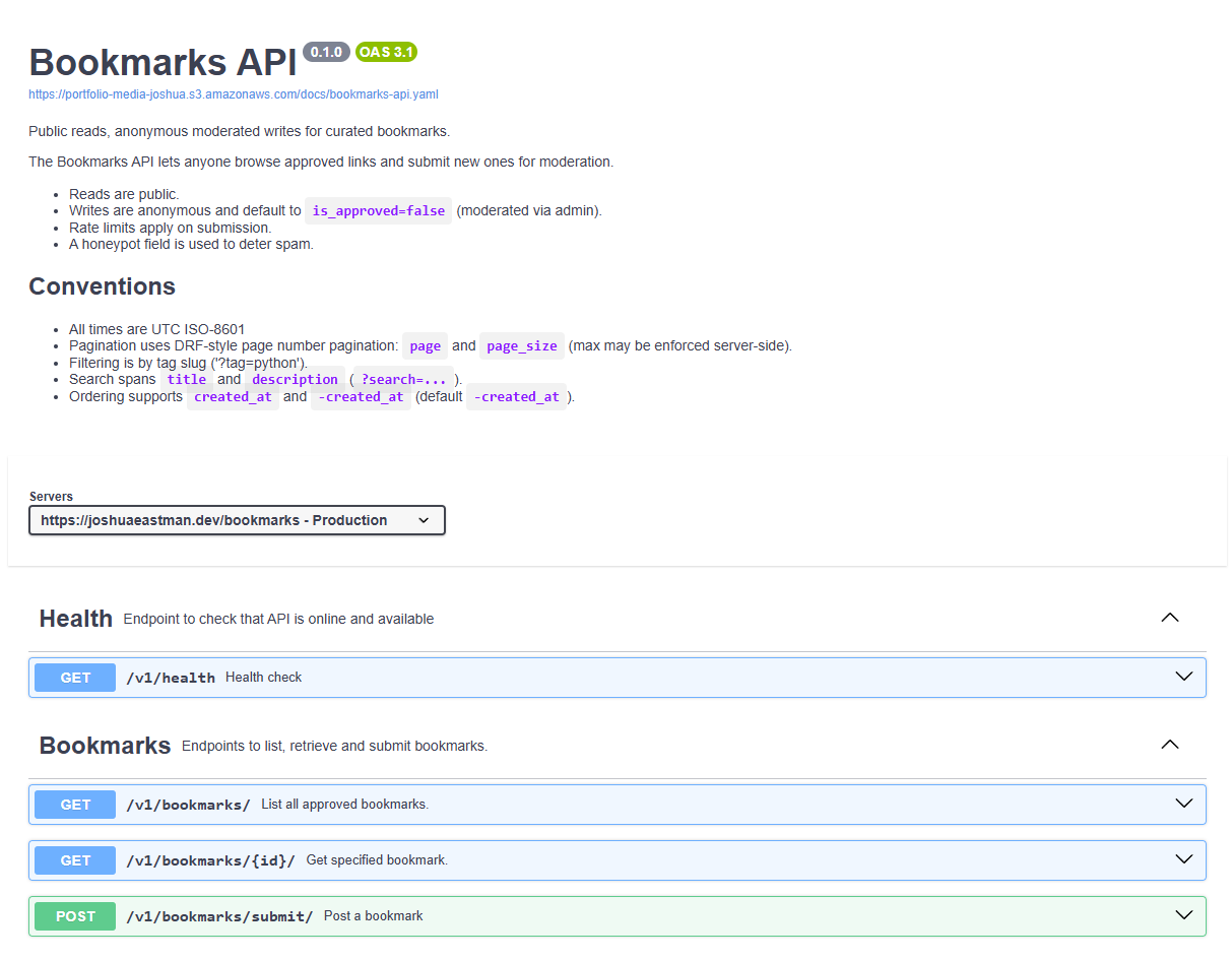 Bookmarks API thumbnail