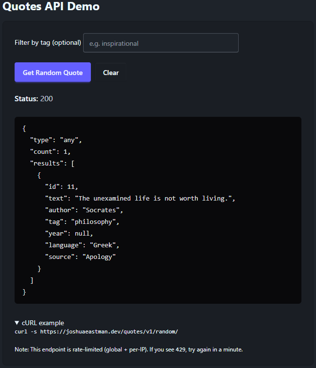 Quotes API thumbnail