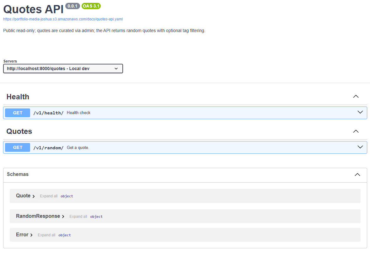 Quotes API thumbnail